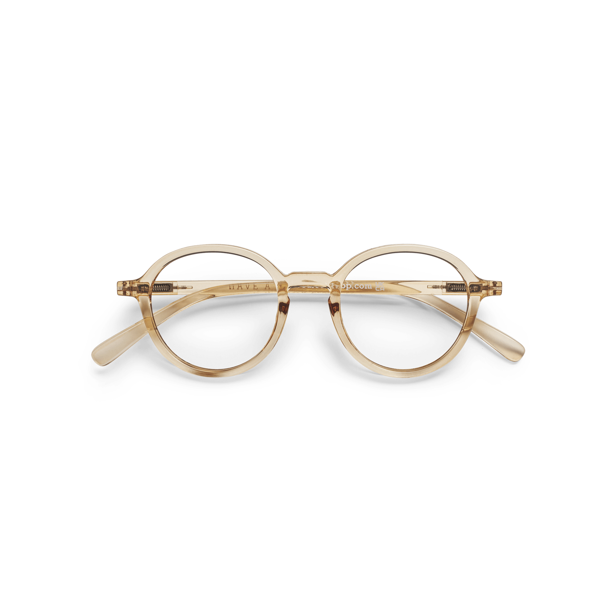 Lesebriller Circle Slim - amber