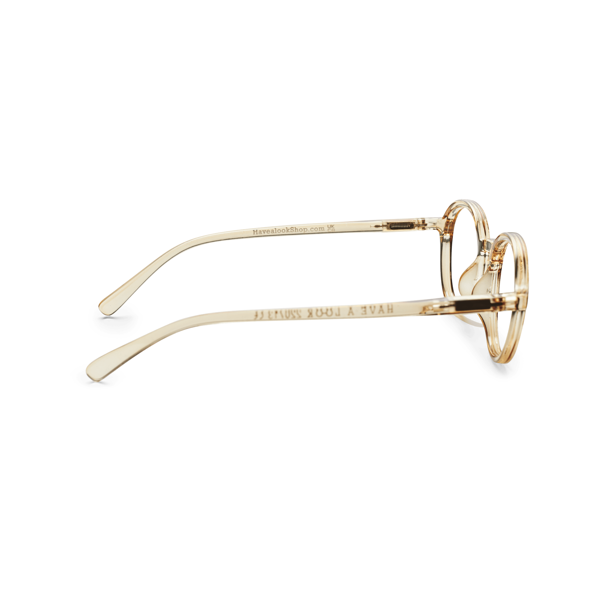 Lesebriller Circle Slim - amber