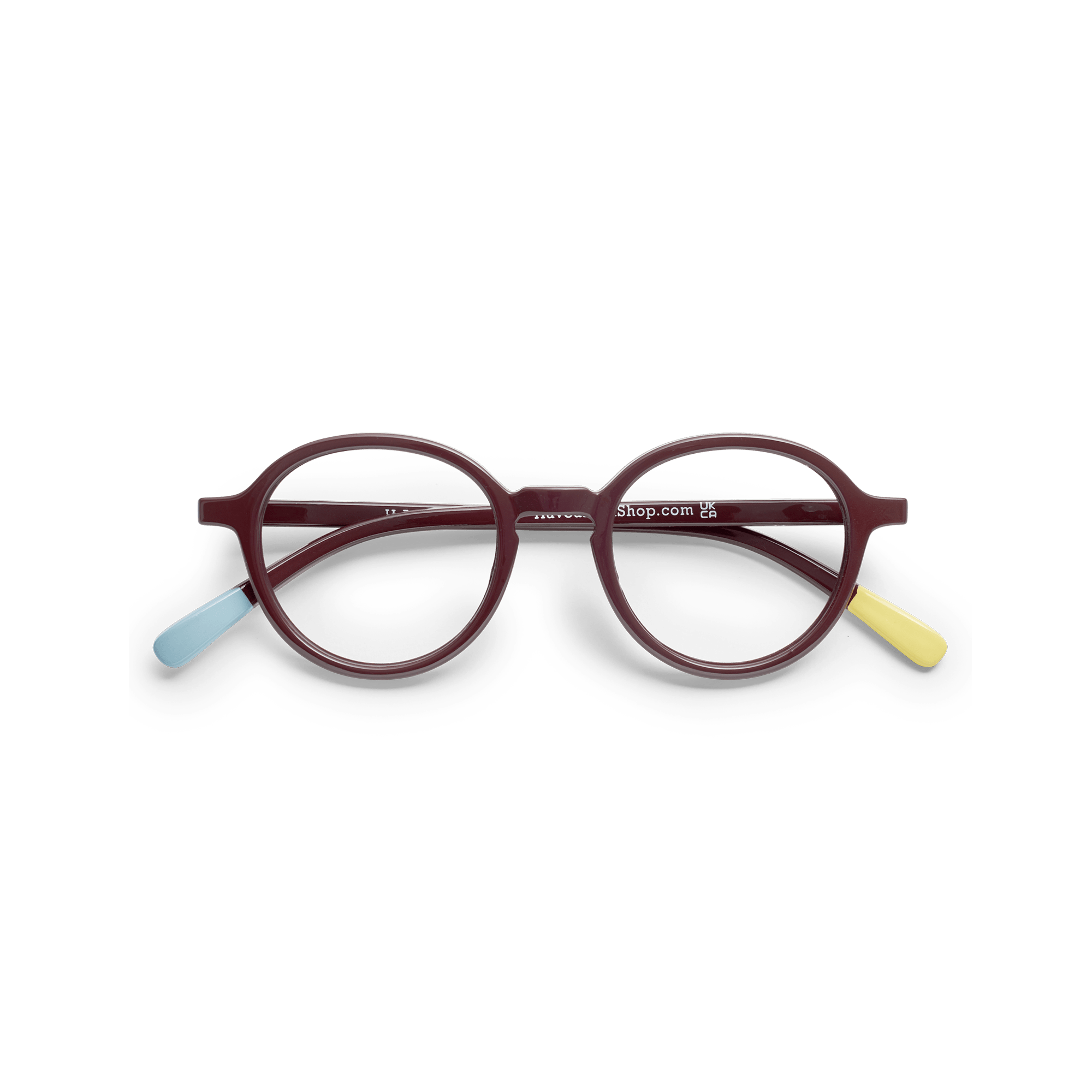 Briller u. styrke Circle Slim - bordeaux