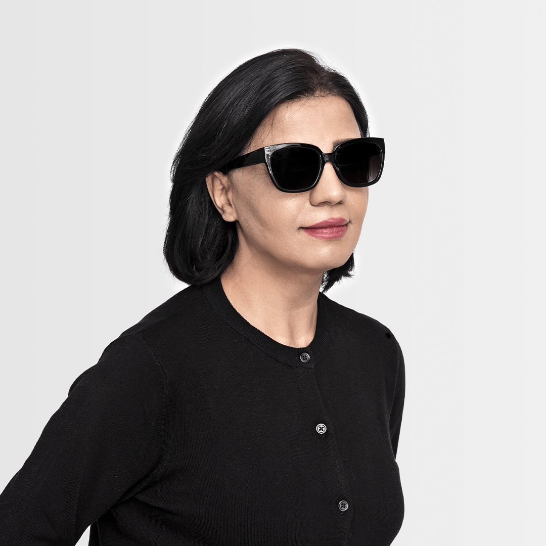 Solbriller m. lesefelt Mood - black