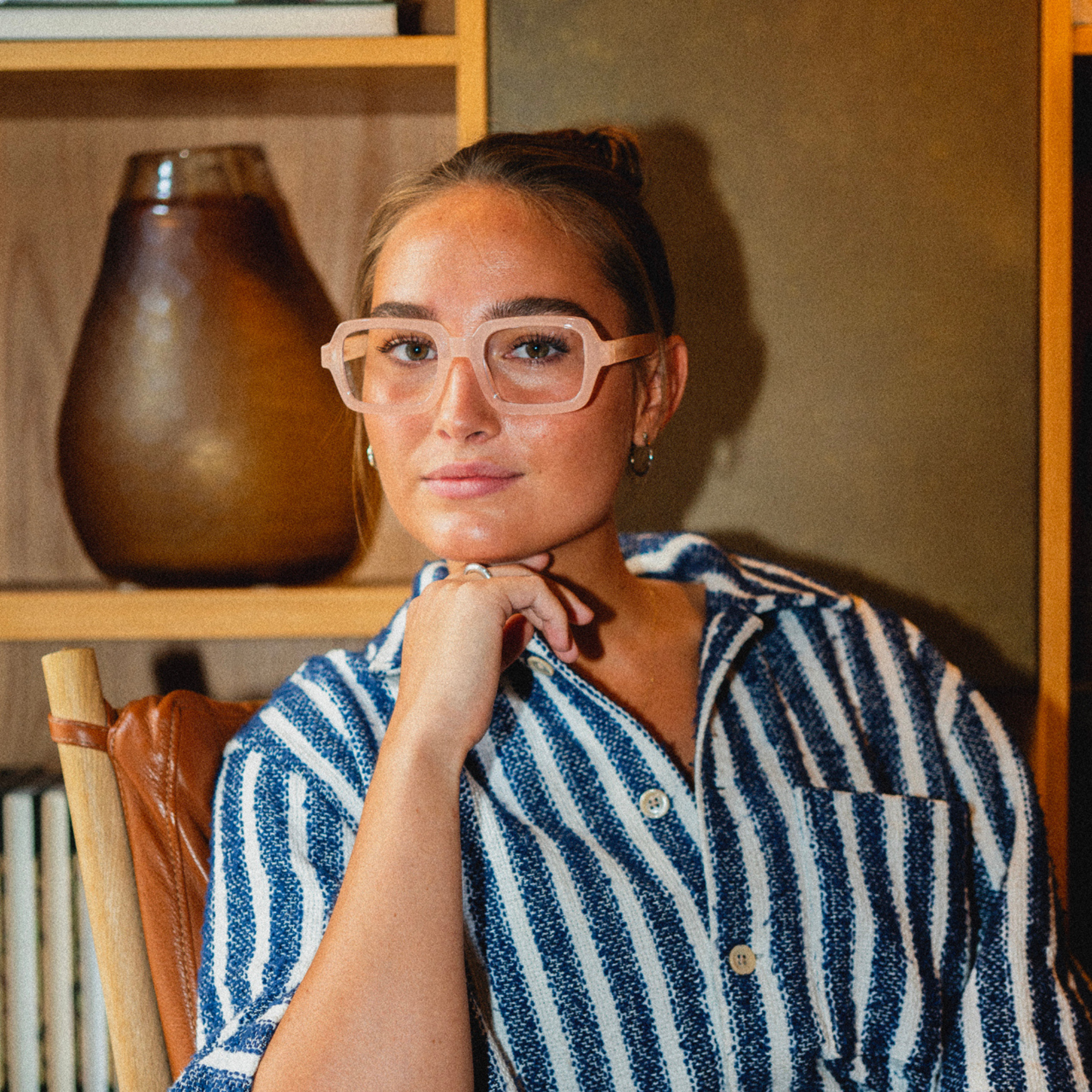 Briller u. styrke Square - nude