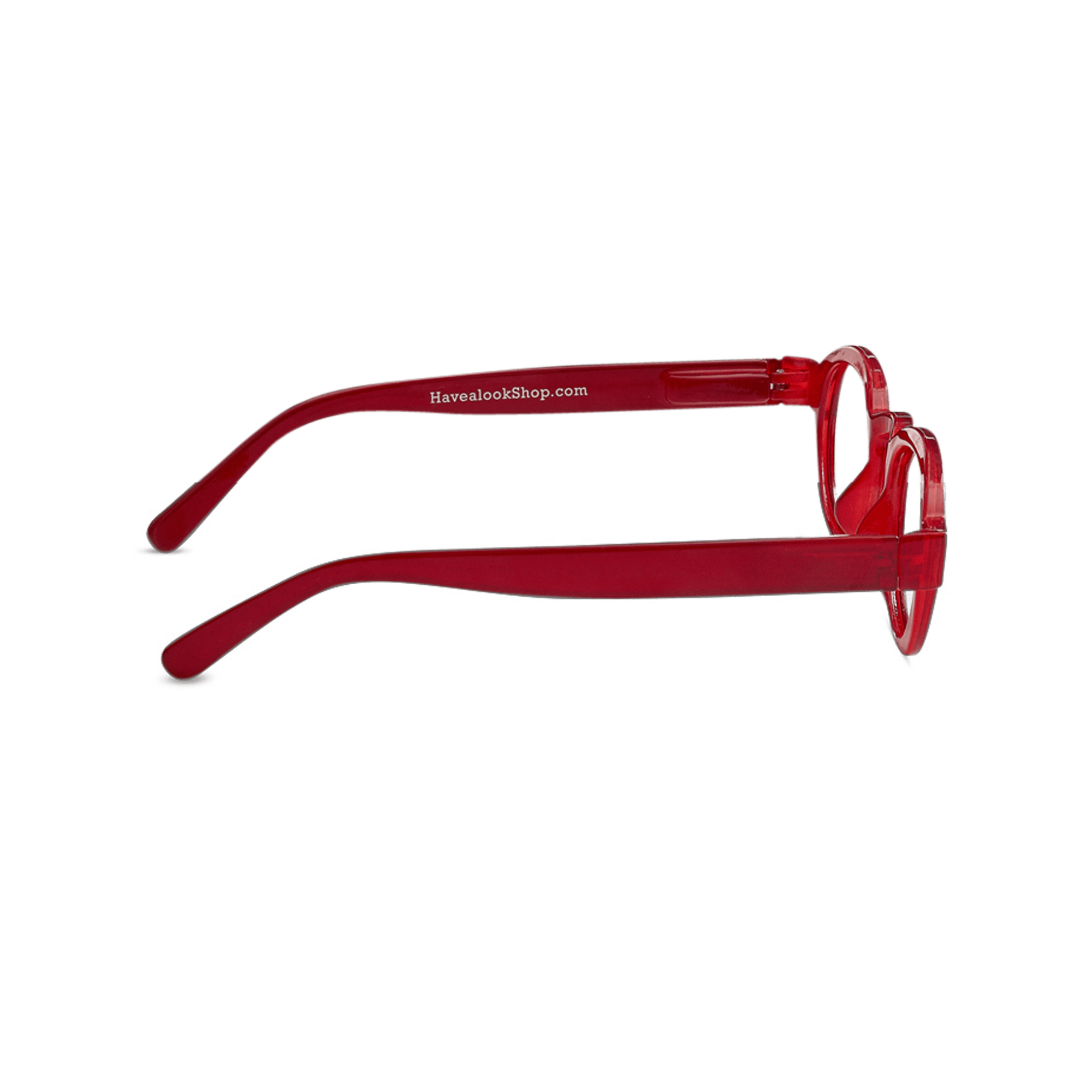Lesebriller Circle Twist - red