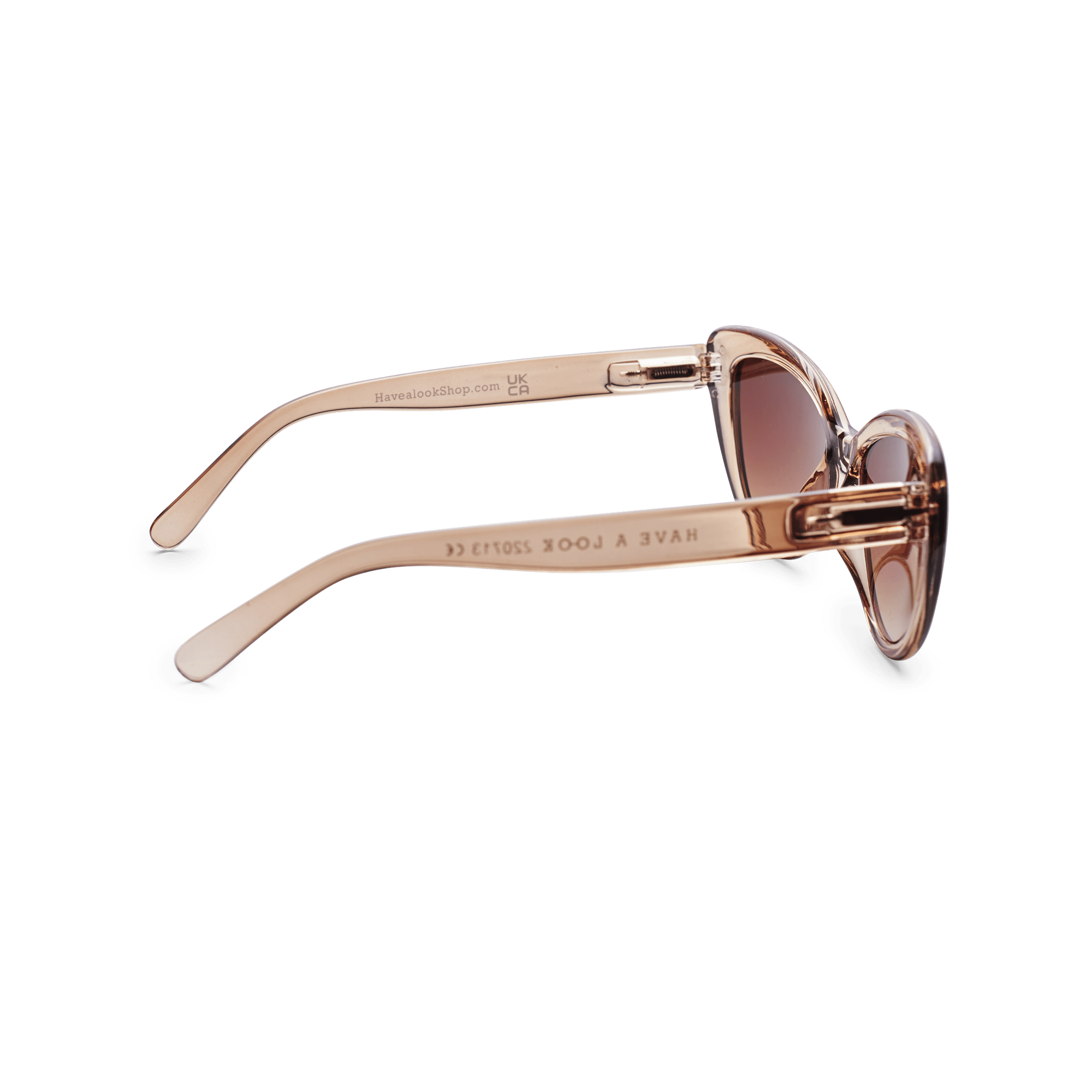Solbriller Cat Eye - champagne