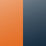 Lesebriller Circle Twist - orange/blue