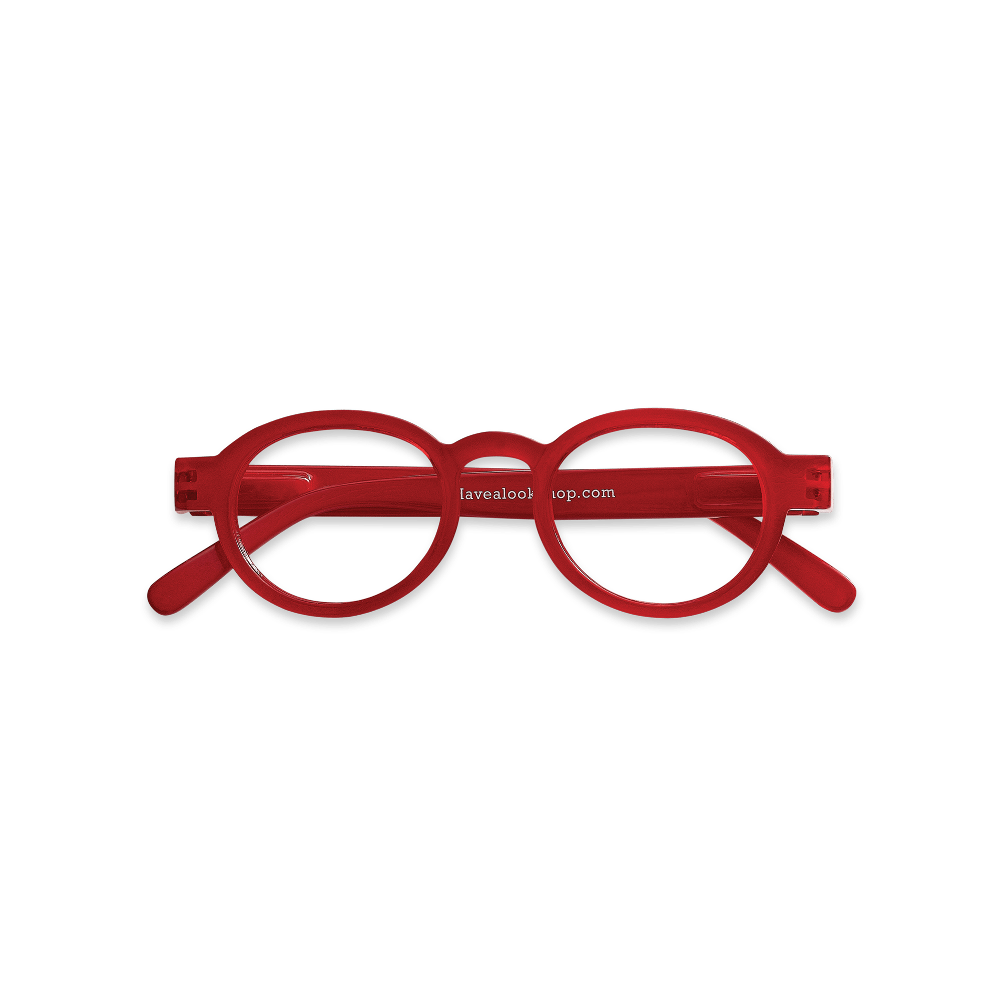 Lesebriller Circle Twist - red