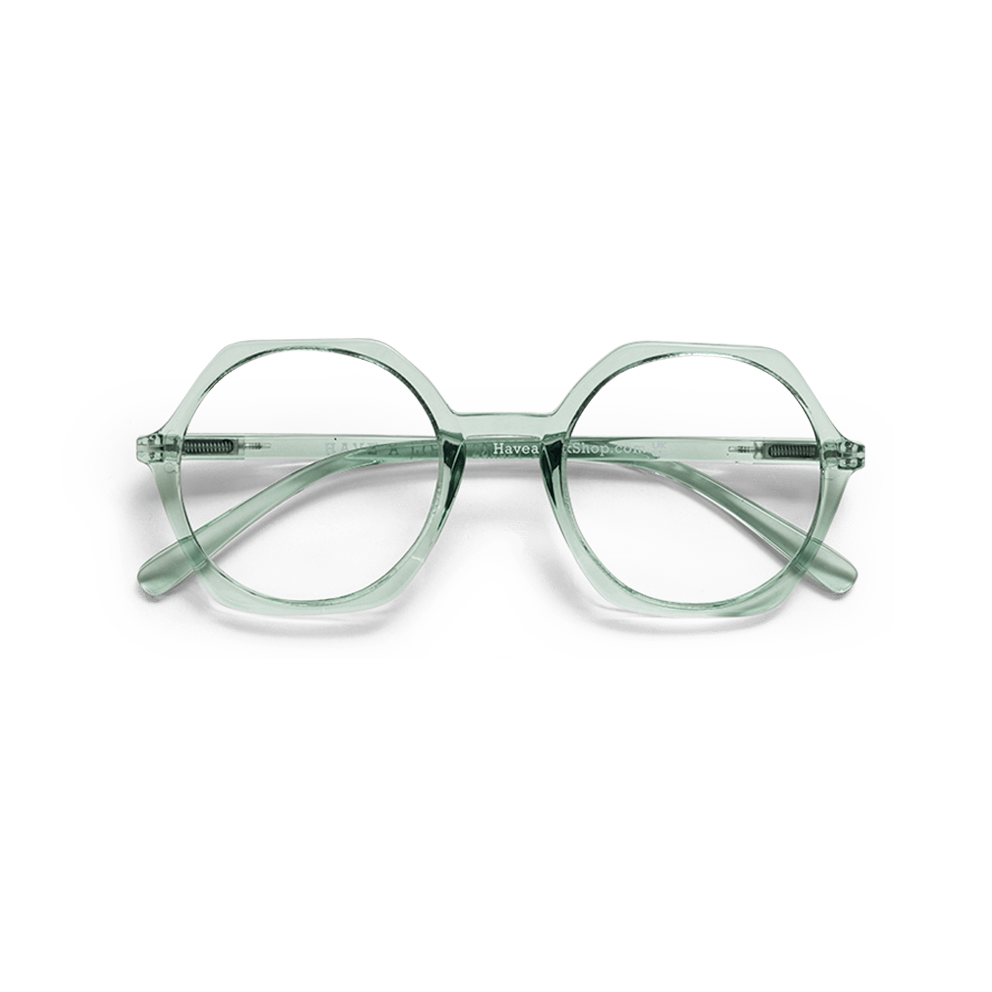 Briller u. styrke Edgy - clear green