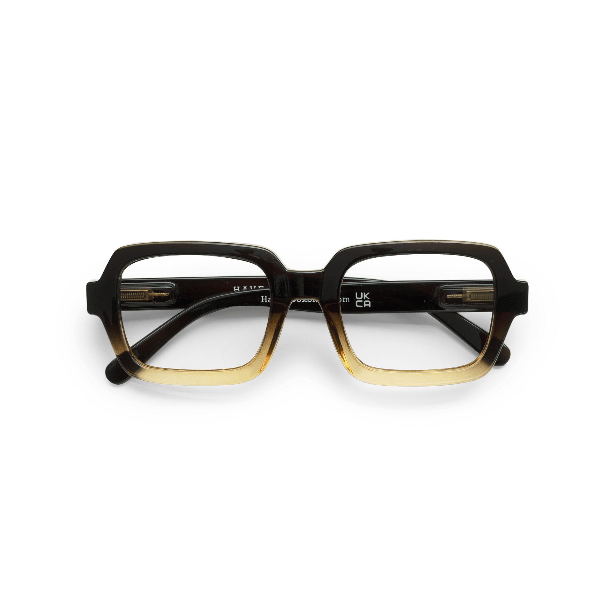 Minusbriller Square - black/brown