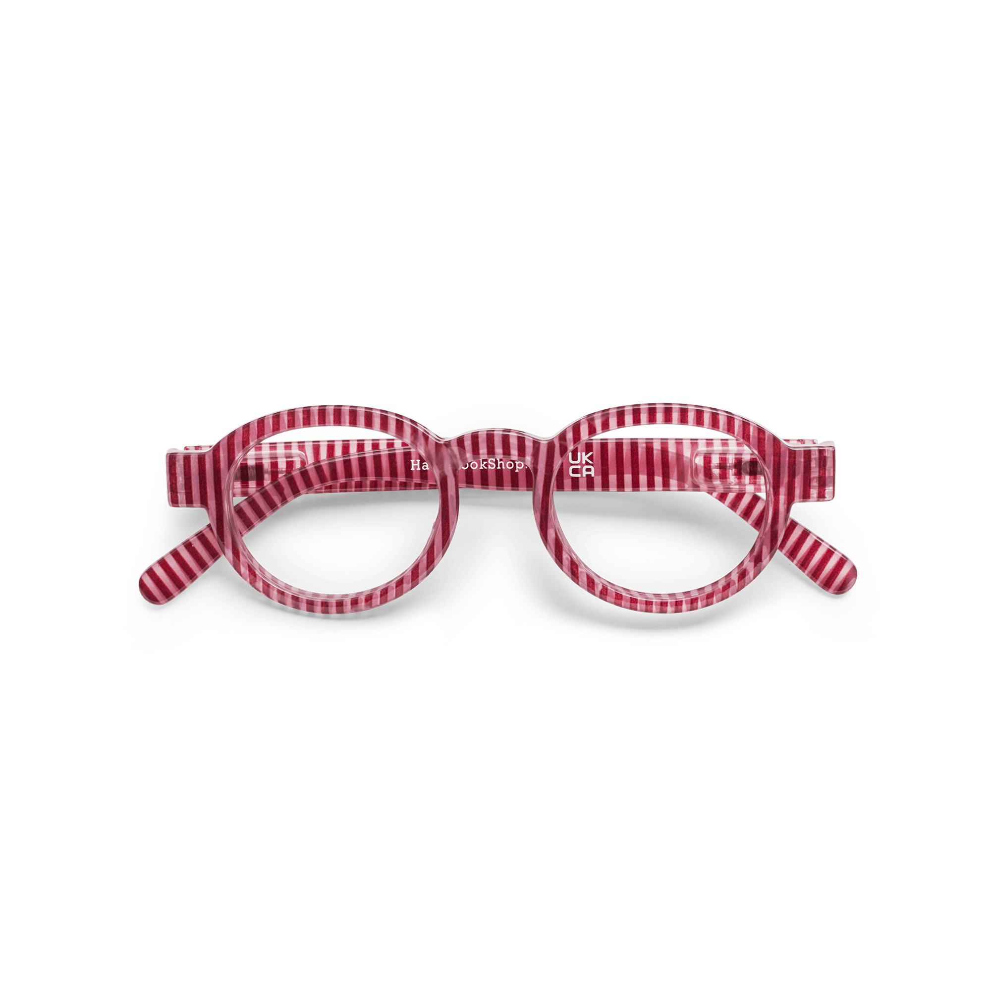 Minusbriller | Circle Twist | stripet, rød | Have A Look