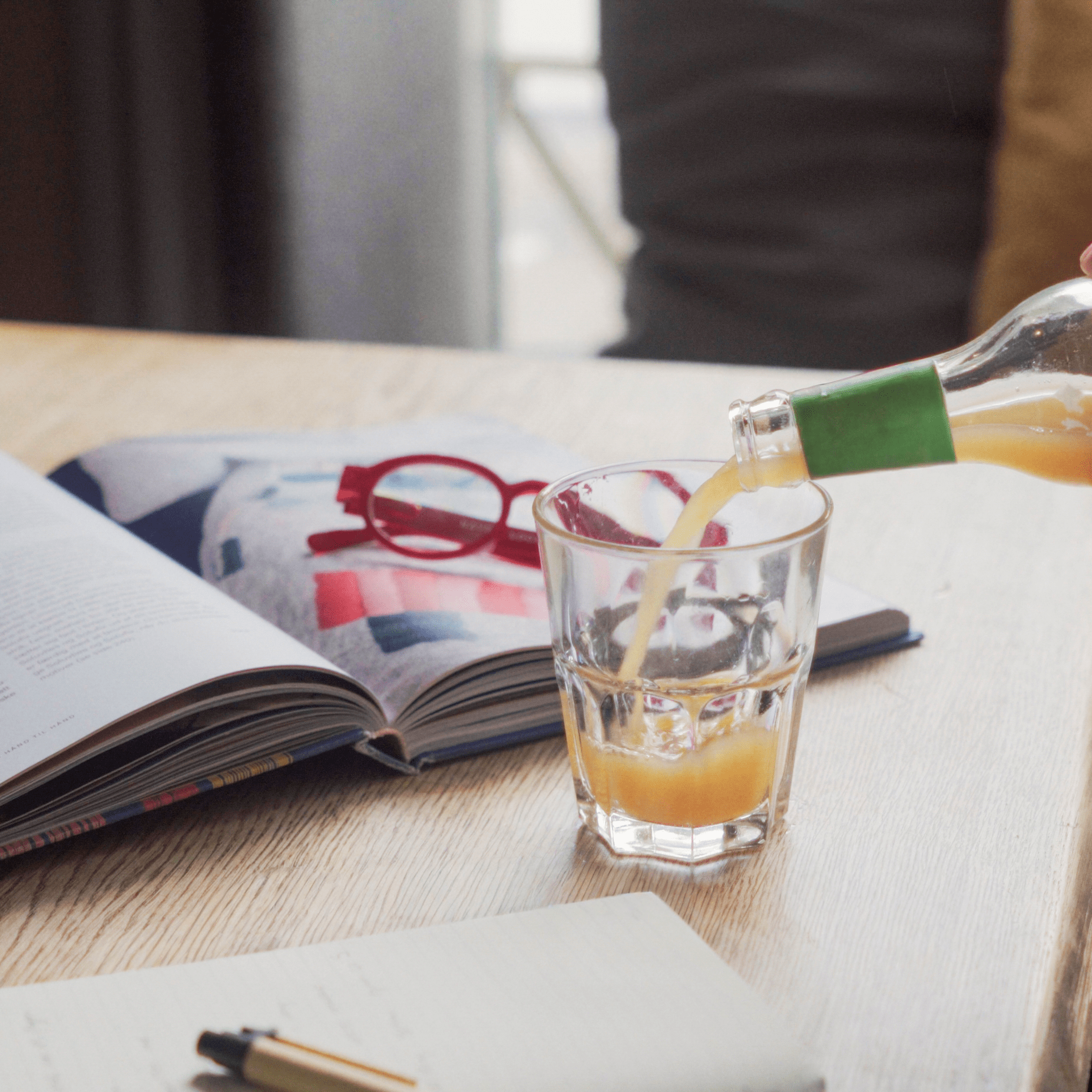 Lesebriller Circle Twist - red