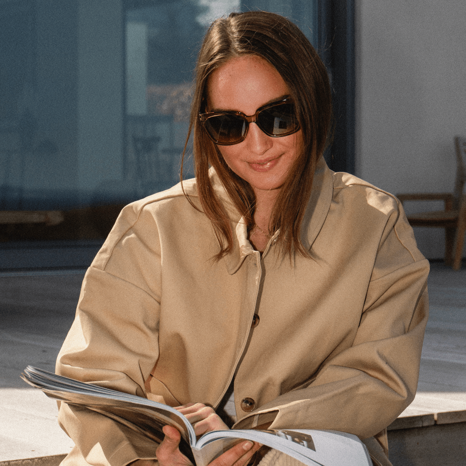 Solbriller Mood - olive brown