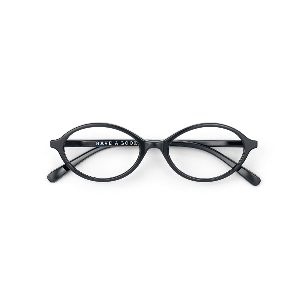 Lesebriller Oval - black