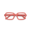 Briller u. styrke Square - coral