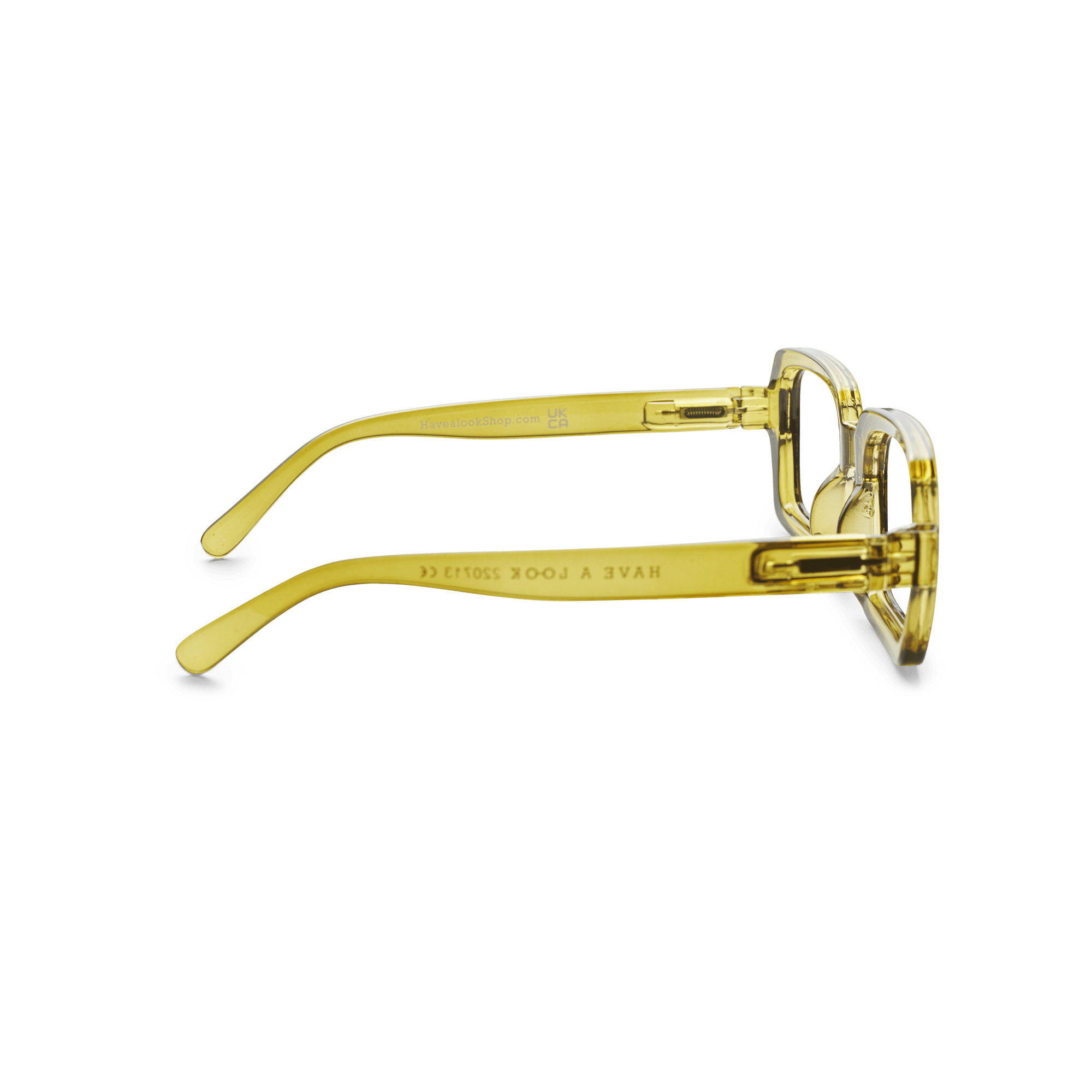 Blålysbriller Square - moss