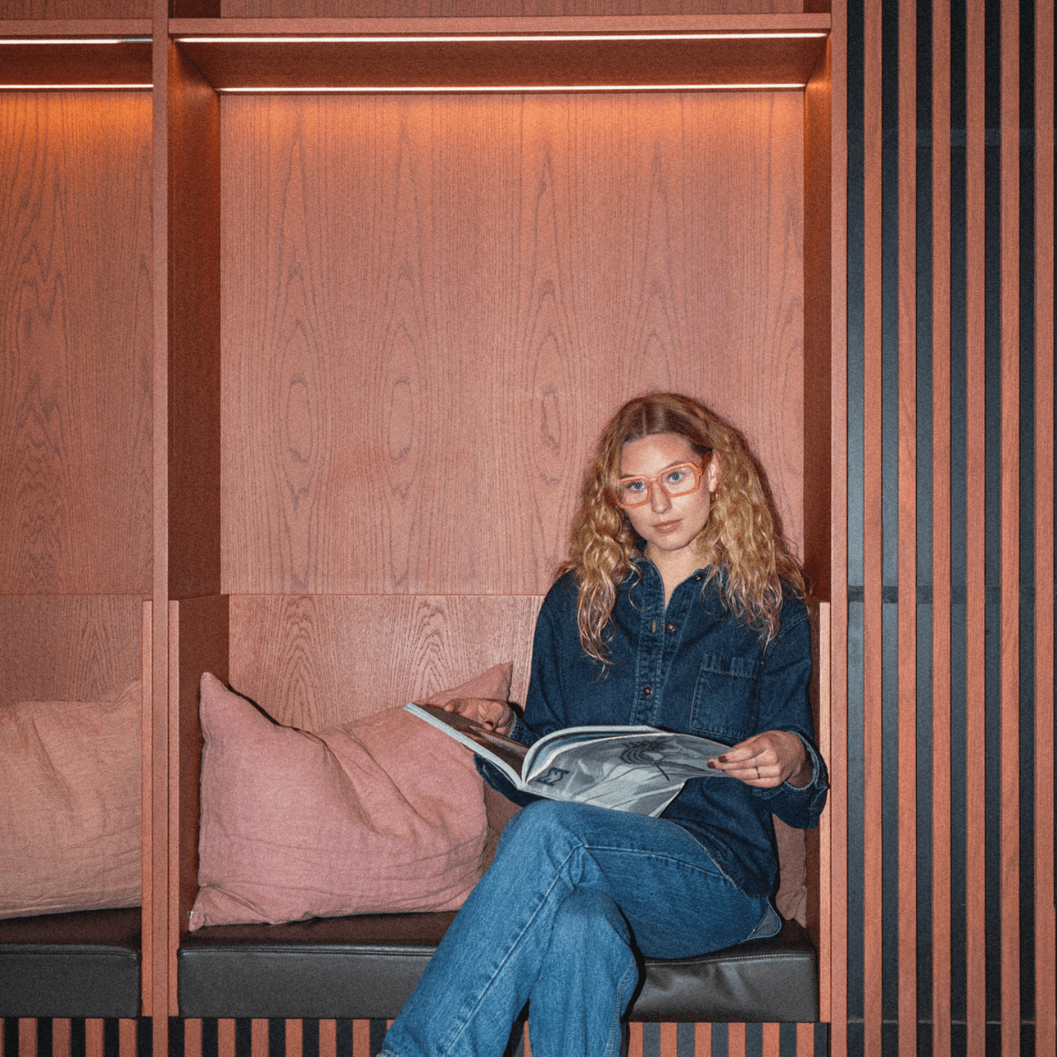 Briller u. styrke Square - coral