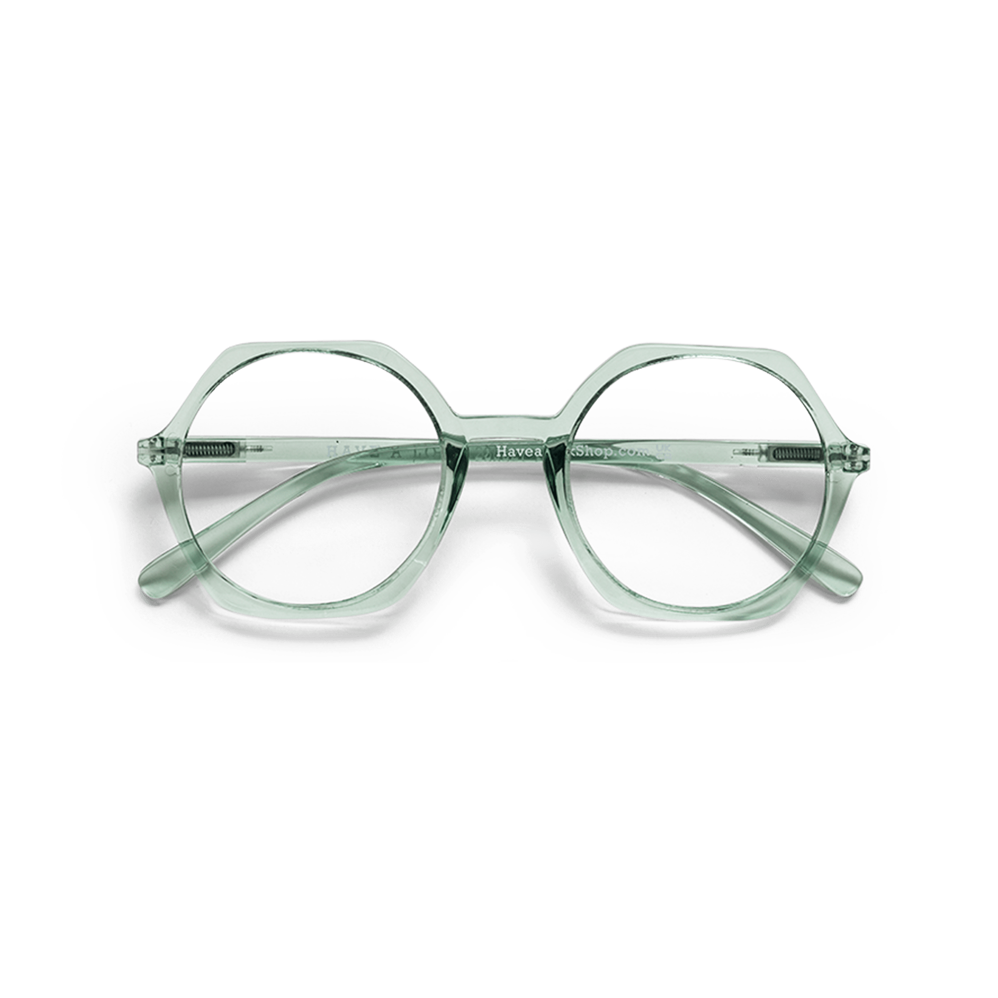 Lesebriller Edgy - clear green